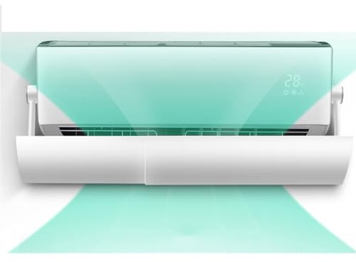 HJYryhyfddply Klimaanlage Split Windabweiser, Einziehbarer Abweiser for Klimaanlagen, Verstellbare Luftleitbleche Gegen Direktes Blasen, for Zuhause/Büro (Farbe: Weiß)