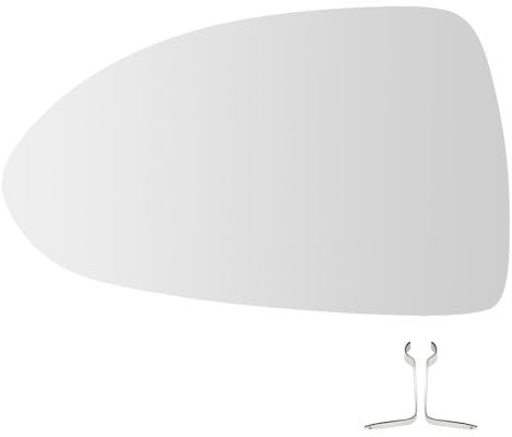 SENZEAL Spiegelglas Links Fahrerseite Beheizbar mit Trägerplatte für Opel Corsa D 2006-2014 Corsa E 2014-2020 1426555 Außenspiegel Glas Ersatz (Links)
