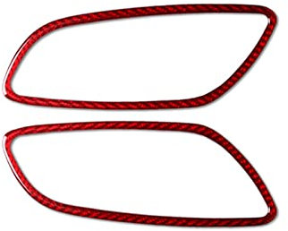 UTONGMU Auto Innen Türgriff Rotes Kohlefasermuster Für Audi TT 2008-2014 Innenmodifikation Autozubehör Autoinnentürgriff Zierrahmen(rot)