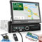 Ohradio Autoradio 1 Din con Schermo Motorizzato, 7 Pollici Touchscreen Radio Auto con Mirror Link per Android/iOS, Stereo Auto 1 DIN Schermo Autoretrattile Radio FM, USB, Bluetooth + Retrocamera