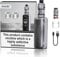 Smok X Priv Plus Vaping Kit, Ergonomic, Comfortable, Responsive Activation, Powered by Dual I8650 Batteries (Not Included), 2mL, E Cigarettes, E Cig, Smok Vaping, No Nicotine (Silver Lines)