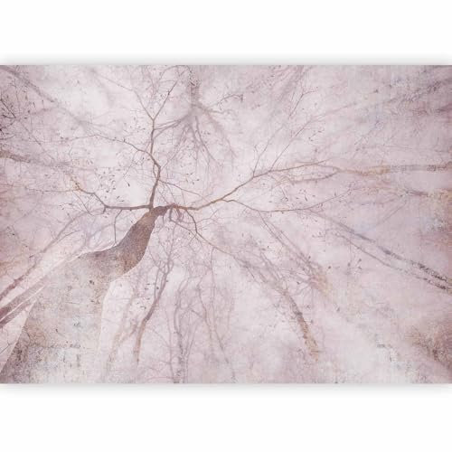 murando - Papier Peint Panoramique Intissé Nature 150x105 cm - Revêtement Mural pour Chambre Salon - Design Unique Moderne Décoration Murale - Gris violet rose - b-A-10192-a-b
