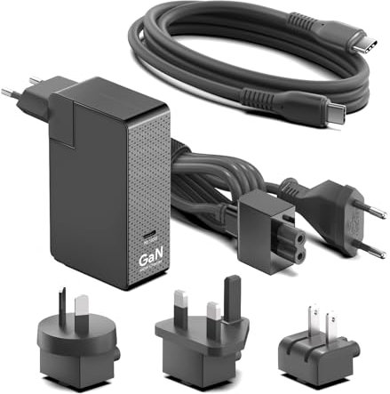 KFD 140W PD USB-C-Schnellladegerät GaN Netzteil für SMALLRIG V-Mount Battery VB212, MacBook Air MacBook Pro 16 15 14 13 zoll 2025 M3 M4 Laptop, HP OMEN Transcend 14 Spectre x360 16 MSI Prestige 14 16
