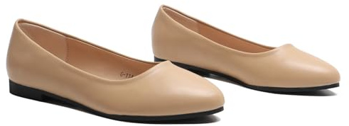 Gizelle Women Ballet Shoes - Ladies Casual Wear Every-Day Closed Toe Ballerina Pumps Slip On Ballerina Flats for Womens Size 3-8 UK