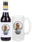 Set Botellín y Jarra de Cerveza Personalizada con Foto y Nombre Cristal Esmerilado Mate 500 ml Regalo Padre Amigo Hermano Novio
