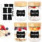 Vikcvcsc 4 Tarros de Cristal con Tapa Hermética Rosca, 450ml Vasos Yogurtera con Tapa, Meal Prep Jar Botes Cristal, Frascos de Vidrio Mason Jars para Overnight Oats,Yogur,Mermelada