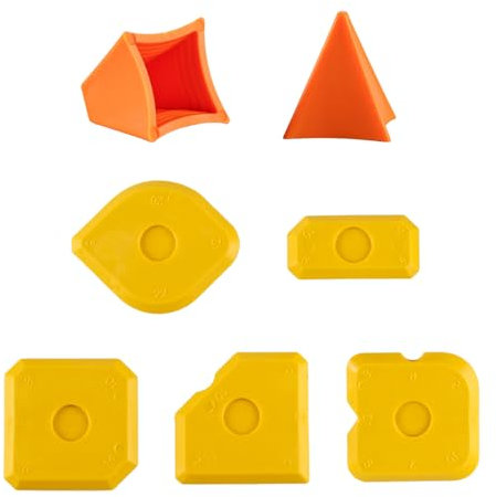 9-Piece Silicone Caulking Tool Kit - Sealant Finishing & Profiling Set (9 Tools) | Professional Smoother for Silicone, Caulk & Sealant Application