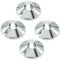 DOETYD 4 PCS Chrome 15mm Radiator Pipe Hole Collars Cover - Radiator Pipe Collar for Radiator Pipes, Silver