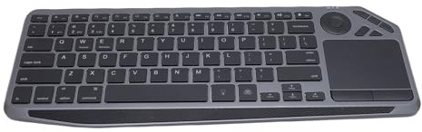 Sxhlseller Clavier Bluetooth sans Fil Multi-appareils avec pavé Tactile, Clavier TV sans Fil Bluetooth Double Mode 2.4G, Rétroéclairage 7 Couleurs