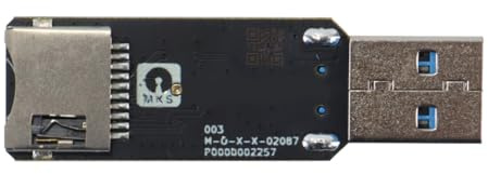Gurtt MKS EMMC-Adapterkartenlesermodul, kompakt, USB 3.0, schnelle Datenübertragung, tragbar, für EMMC-Modulkarten und Bürozubehör