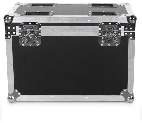 Flightcase mit Rollen 2 IN 1 Fly Case Für 19x15W Moving Head Wash LED Licht, Schwarz