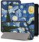 Xuanbeier Funda Compatible con Samsung Galaxy Tab A 10.1 SM-T580 T585 (Tab A6) con Soporte Función Auto-Sueño/Estela,Estrella