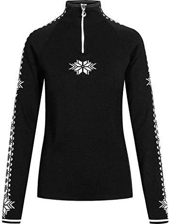 Dale of Norway Damen Geilo Fem Sweater XS Schwarz/Weiß