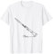 Künstlerlisches Oboist Musiker Design One-Line Oboe T-Shirt
