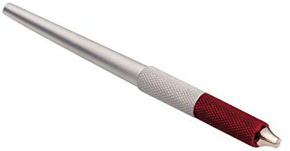 Manico alluminio per lame bisturi colore rosso cm.11,5 stretto Solingen Mausereco, adatto a tutte le lame