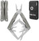 Swiss+Tech 16 in 1 Aluminum Handle Multi-Tool (Champagne), Multifunctional Pliers with Scissors, Saw, Bottle Opener, Screwdriver, Serrated Blade, Camping Multi-Tool, Outdoor Repairing, with Carry Bag