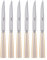 SABRE PARIS - Icône 6Pc Steak Knife Set - Premium Stainless Steel Knives - Serrated Knife Set - Pearl White