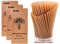 300 pajitas de caña de azúcar de 8 pulgadas, compostables, biodegradables, ecológicas, sin plástico, resistentes, para batidos, no empañadas, empaquetadas por 100 unidades por caja (3 paquetes)