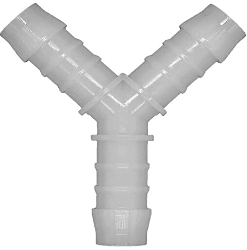 MegaHaustechnik Schlauchverbinder Y-Stück, Tülle außen 12mm, Kunststoff | hochwertiges POM (Polyoxymethylen), Trinkwasser geeignet, Tülle-Außendurchmesser 12mm, Abzweig Verteiler