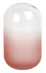 Lambert [W Vase Glas Pink H 21,5 cm D 12 cm Matt/Klar