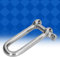 Grillete en D Largo, Acero Inoxidable 304 Grillete en D Largo Conector de Cuerda de Alambre Pasador de Tornillo de Anclaje Recto, Cadenas de Hardware (3 piezas M12)