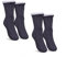 Bestlivings Haussocken Damen mit Teddyfutter - Hüttensocken mit Anti-Rutsch-Sohle - ABS Norweger Socken Zopfmuster - Kuschelsocken Einheitsgröße Stopper (Grau (2 Paar))