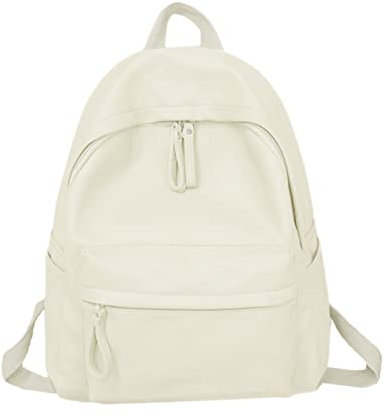 Watreketal Schulranzen,Rucksack mit großem Fassungsvermögen für Herren und Damen, PU-Leder, Schultasche, Laptop-Rucksack, Reise-Tagesrucksack für die Uni