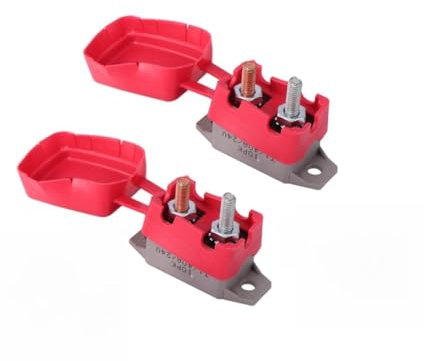 PLAFOPE 12 V/V Automatische Rückstellung Rotes Gehäuse 10–32 Bolzen für Auto Lkw Schiff