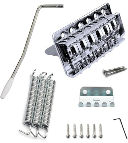52.5mm guitare stratocaster tremolo Bridge Tool Set pour remplacer guitare électrique escrime (argent)