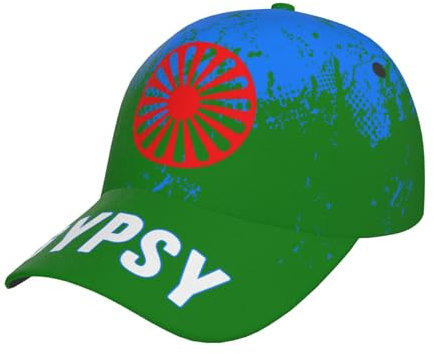 Femme Homme Chapeaux Pare-Soleil Grain De Drapeau Gitan Casquette De Baseball Lègére Casquette Trucker Mode Chapeau De Golf pour Sport Adulte Camping