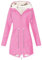 Mymyguoe Leichte Regenjacke Damen Softshellmantel Fleecejacke Trenchcoats Wetterfeste Wasserdicht Sportjacke Teddyfleece Gefüttert Bequem Skijacke Baggy Laufjacke Hoodie Mit Reißverschluss