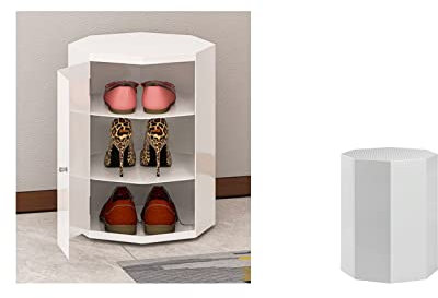 KGGKEUH Schuh-Organizer-Schrank, drehbarer Schuhregal-Turm, Schuhschrank für den Eingangsbereich, verstecktes Schuhregal, rotierender Schuhschrank, vertikale runde Schuhregal-Aufbewahrung,