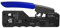Glac Store Pinza Crimpatrice RJ45, Compatibile con Cat 7/6/5, Multifunzione per Spellatura e Taglio Cavi, 135x60x26mm, Blu/Nero