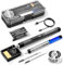 Akku Lötkolben Set - Daakro USB Wiederaufladbar Lötkolben mit LCD, Wireless Soldering Iron Set, Wireless Soldering Tips and Soldering Stand with Adjustable Temperature (Grau)