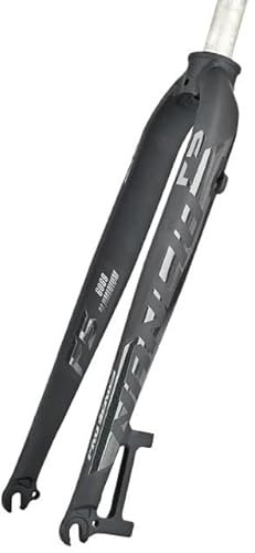 Forcella Mtb Forcella rigida for bicicletta Forcelle for bicicletta 26/27,5/29 pollici Lega di alluminio Mountain Road Bike Freno a disco Accessori for bicicletta Forcella Della Bicicletta(BK Gray 26
