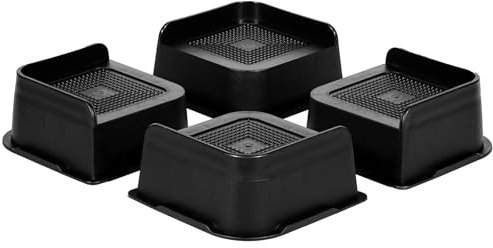 Uping Rehausseur Pieds de Lit Rehausseur Meuble 5 CM, pour Pied de Table Lit Adulte Bureau Canapé (4 Pac)