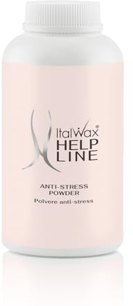 Italwax Help Line Anti-Stress Powder 90 g – Beruhigende Calamin-Formel – Reduziert Rötungen nach dem Waxing – Schützt und beruhigt empfindliche Haut – Für professionelle und private Anwendung