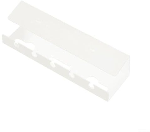 Cable Storage Solution for For computer Desks Under Table Rack with Secure Socket Placement (white)
