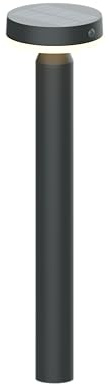 BOLD Solar-Wegeleuchte 50 cm - Aussenleuchte mit Bewegungsmelder - IP44 | Infrarot-Sensor, Solar & USB-C, 3000K Warmweiss, Wetterfeste Gartenlampe, Standleuchte fuer Aussenbereich, Gun Grey