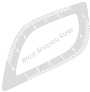 Ahuuen Augenbrauen Lineal,Tragbares Acryl Schnellzeichnen Augenbrauen Positionierungs-Messgerät | Design Messlineal | Für Zuhause Unterwegs Make-Up Dating Und Berufspendeln