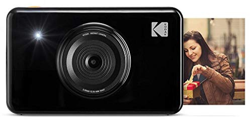 Kodak Mini Shot Wireless Instant Digital Camera & Portable Photo Printer, LCD Display, Premium Quality Full Color Prints, Compatible w/iOS & Android (Black) KODMSB