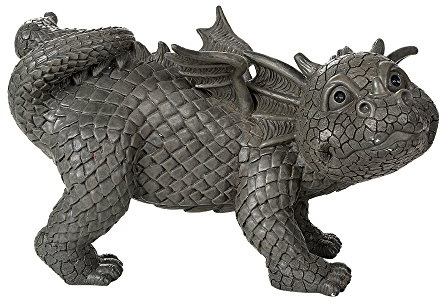 Pacific Giftware Garten Drache Peeing Drache Deko Garten Accent Skulptur Stone Finish 25,4 cm Hoch