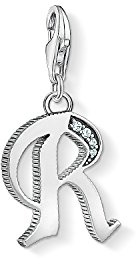 Thomas Sabo Damen-Charm-Anhänger R Buchstabe Silber Charm Club 925 Sterling Silber 1598-643-21