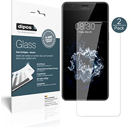 dipos 2x Displayschutzfolie 9H klar für TP-Link Neffos N1