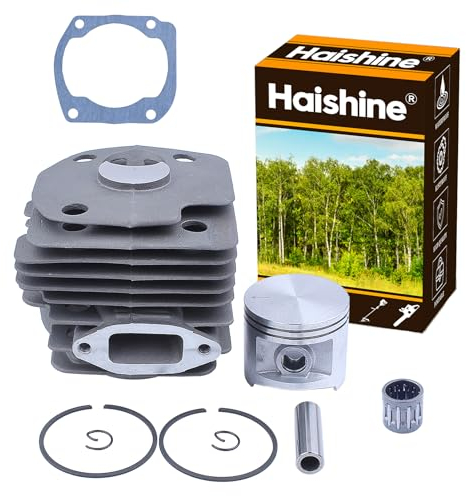 NIKASIL-BESCHICHTET Zylinderkolben Lagerdichtung 50mm Kit für Husqvarna 365 371 372 XP 362 Kettensäge 2-Takt-Motor Motorteile