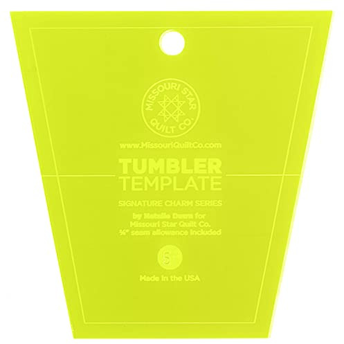 Missouri Star Tumbler Template~5'' Tumbler~Great for Using with 5'' Squares by
