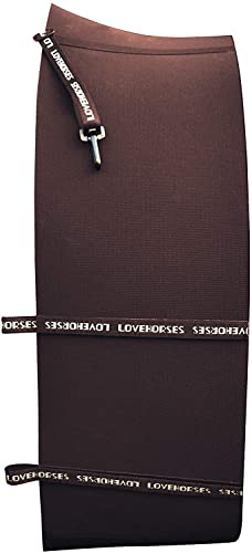 LOVEHORSES Schutzgurt Deluxe – Der erste, das Original - Standard 100 by Oeko-TEX® Zertifiziert. Made in Italy (Dunkelbraun, Full)