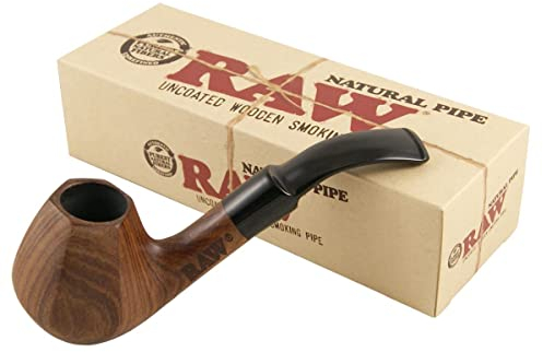 RAW 18404 Natural Wooden Pipe, Wood, Beige
