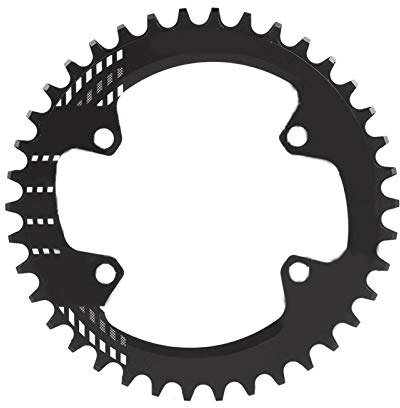 Fahrradkettenblatt, BCD 96MM schmal breit 32T 36T 38T Kettenblatt Einzelkettenblatt für M6000 M7000 M8000(38T-Schwarz)