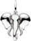 Jobo Damen-Anhänger Elefant aus 925 Sterling Silber